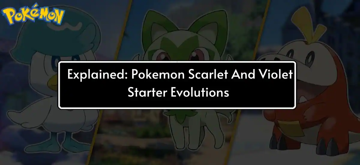 pokemon scarlet and violet starter evolutions